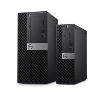 Настолен компютър Dell OptiPlex 5060 (N046O5060MT_UBU), шестядрен Coffee Lake Intel Core i7-8700 3.2/4.6 GHz, 8GB DDR4, 256GB SSD, 1x USB 3.1 Gen 2 Type-C, клавиатура и мишка, Ubuntu | JAR Computers Dell OptiPlex 5060 (N046O5060MT_UBU)