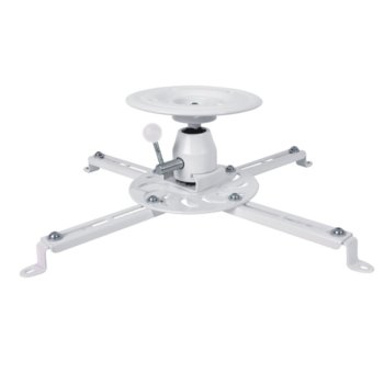 Стойка за проектор Sunne PRO300SB, за таван, въртене на 360° и наклон до 20°, до 25кг, бяла | JAR Computers Sunne Ceiling/Bevel Projector Bracket