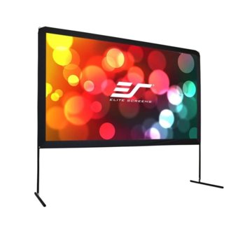 Екран Elite Screens OMS100H Yard Master Series, преносим със сгъваема рамка, DynaWhite, 2215 x 1245 мм, 100" (254 cm), 16:9 | JAR Computers Elite Screen Yard Master Series OMS100H