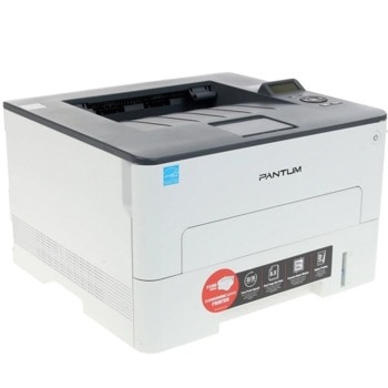 Лазерен принтер Pantum P3300DW в комплект с тонер касета TL-410 (1500к), монохромен, 1200 x 1200 dpi, 35 стр/мин, WiFi, LAN, USB, A4, двустранен печат image