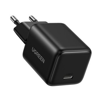 Зарядно устройство Ugreen X512, от контакт към 1x USB C(ж), 12V/1.67A, черно, QC4+, 20W | JAR Computers Ugreen X512 Black 55553