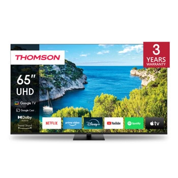 Телевизор Thomson 65UG5C14, 65" (165.1cm) 4K/UHD DLED Smart TV, HDR10, DVB-T2/C/S2, Wi-Fi, Bluetooth, LAN, 4x HDMI, 3x USB | JAR Computers Thomson 65UG5C14