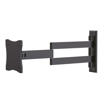 Стойка за телевизор NewStar FPMA-W830BLACK, за стена, за екрани от 10" до 27", макс. тегло до 12кг., VESA 100x100, регулируема, черна | JAR Computers NewStar FPMA-W830BLACK