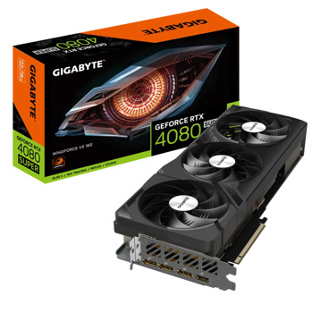 Видео карта Nvidia GF RTX 4080 Super, 16GB, Gigabyte WINDFORCE V2, PCI-E 4.0, GDDR6X, 256-bit, DisplayPort, HDMI | JAR Computers Gigabyte GF RTX 4080 Super WINDFORCE V2
