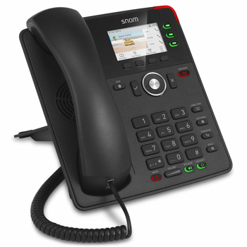 VoIP телефон Snom D717, 2.8" 320x240 цветен LCD дисплей, 6 SIP акаунта, 2x 10/100/1000 Mbps LAN порта, PoE 802.3af клас 2, черен | JAR Computers Snom D717 00004397