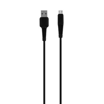 Кабел TnB, от USB Type A(м) към micro USB Type B(м), 2m, черен | JAR Computers TnB micro USB 2m black