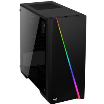 Кутия AeroCool Cylon Mini RGB, Micro-ATX/Mini-ITX, USB 3.0, RGB, 1x 80mm вентилатор, прозорец, черна, без захранване | JAR Computers AeroCool Cylon Mini RGB ACCS PV12012 11