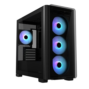 Кутия ASUS A23 Plus, microATX/Mini-ITX, 1x USB 3.2 Gen 2 Type-C, 2x USB 3.2 Gen 1 Type-A, с прозорец, черна, без захранване | JAR Computers Asus A23 Plus Black 90DC00K0-B19010