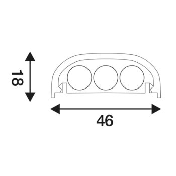 NewStar Cable cover NS-CC050SILVER