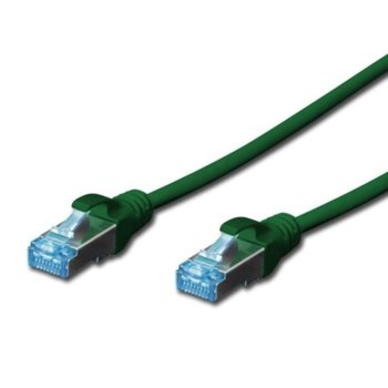 Пач кабел Cat.5e 3m SFTP зелен Assmann