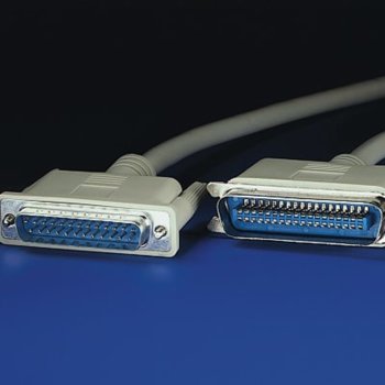 Кабел Roline 11.01.1090, D-Sub 25(м) към Centronics 36(м), монилитен, 9м | JAR Computers ROLINE 11.01.1090