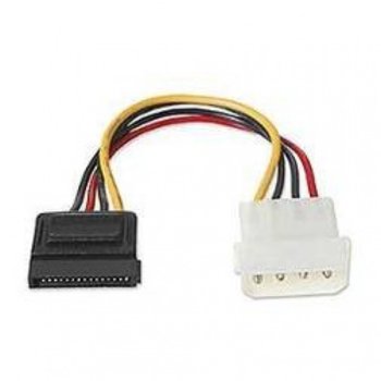Захранващ кабел 08041101, от Molex(м) към SATA(ж), 0.2m | JAR Computers SATA захранващ кабел 08041101