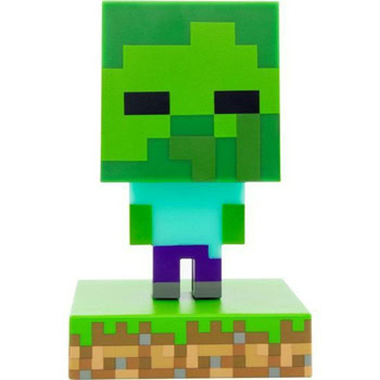 Статуетка Paladone Minecraft Zombie Icon Lamp, зелена | JAR Computers Paladone Minecraft Zombie Icon Lamp