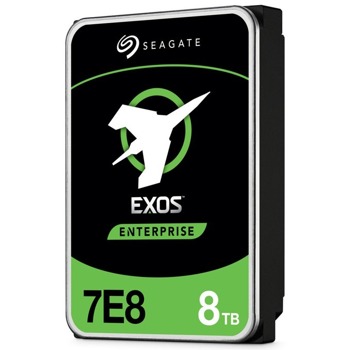 Твърд диск 8TB Seagate Exos 7E8 512E ST8000NM000A, SATA 6Gb/s, 7200 rpm, 256MB кеш, 3.5"(8.89 cm) | JAR Computers Seagate 8TB Exos 7E8 512E ST8000NM000A