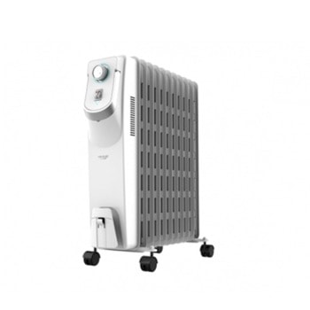 Маслен радиатор Cecotec Ready Warm 5850, 2500W, 3 степени на мощност, технология WarmSpace, за помещения до 20m2, защита от прегряване, бял image