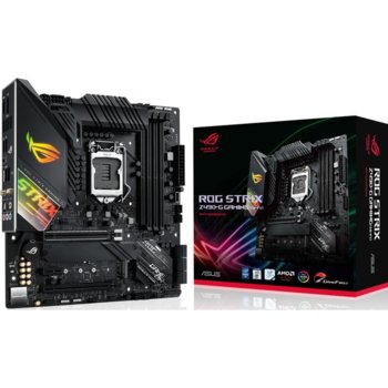 Дънна платка Asus ROG STRIX Z490-G GAMING (WI-FI), Z490, LGA1200, DDR4, PCI-E 3.0, (DisplayPort&HDMI),(CFX), 6x SATA 6Gb/s, 2x M.2, 1x USB 3.2 Gen 2 Type-C, Wi-Fi, Bluetooth, Micro ATX | JAR Computers Asus ROG-STRIX-Z490-G-GAMING-WI-FI