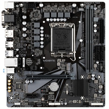 Дънна платка Gigabyte H610M S2H DDR4, H610, LGA 1700, DDR4, PCI-E 4.0, (DP&HDMI&DVI&VGA), 4x SATA 6Gb/s, 1x M.2, 4x USB 3.2 Gen 1, Micro ATX | JAR Computers Gigabyte H610M S2H DDR4