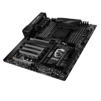 Дънна платка MSI X99A Godlike Gaming Carbon, X99, LGA2011-3, DDR4, PCI-E(CF&SLI), 10x SATA 6Gb/s, 4x USB 3.1 Gen1, 1x USB 3.1 Type C Gen2, 1x M.2 Socket, карбоново покритие, E-ATX | JAR Computers MSI X99A Godlike Gaming Carbon
