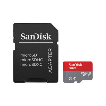 Карта памет 32GB microSDHC с адаптер, SanDisk Ultra, UHS-I, скорост на четене до 120MB/s | JAR Computers Sandisk 32GB Ultra microSD UHS-I Card with adapter