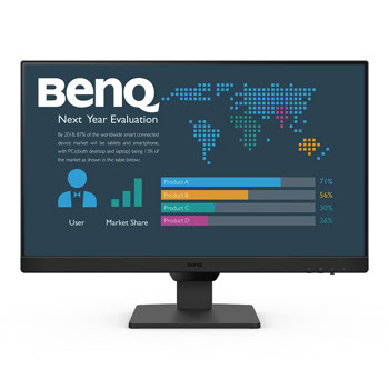 Монитор BenQ BL2490 (9H.LM5LB.QBE), 23.8" (60.45cm) IPS панел, 100Hz, Full HD, 5ms, 250cd/m2, DisplayPort, HDMI | JAR Computers BenQ BL2490 9H.LM5LB.QBE