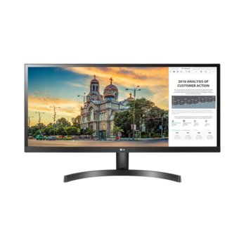 Монитор LG 29WK500-P, 29" (73.66 cm) IPS панел, 75Hz, UWHD, 5ms, 100M:1, 250 cd/m2, 2x HDMI | JAR Computers LG 29WK500-P