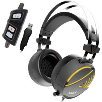 Слушалки Gamdias HEBE M1 RGB, микрофон, 7.1 surround, USB, сиви | JAR Computers Gamdias HEBE M1 RGB HEBE-M1