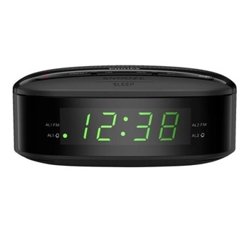 Радиочасовник Philips TAR3205, FM тунер, 2 аларми, 2x AAA, черен | JAR Computers Philips TAR3205/12