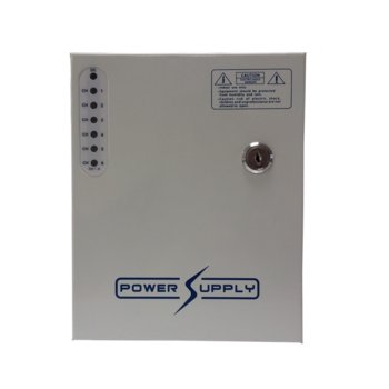 Захранващ блок KASMAN KAS-DC120606B, за камери, 12V, 6A, 6 канала | JAR Computers KASMAN KAS-DC120606B
