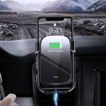Baseus Rock Solid Wireless Charger Car Mount WXHW0