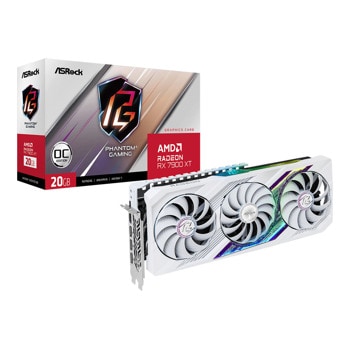 Видео карта AMD Radeon RX 7900 XT, 20GB, ASRock Phantom Gaming White OC, PCI-E 4.0, GDDR6, 320-bit, DisplayPort, HDMI | JAR Computers ASRock RX 7900 XT Phantom Gaming White OC 20GB