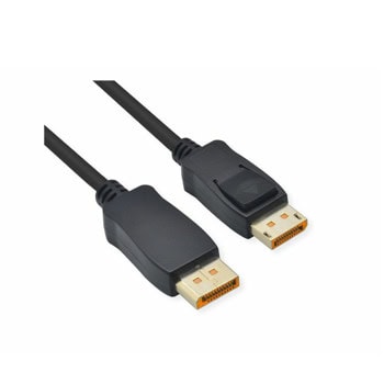 Кабел Roline 11.04.6024, от DisplayPort(м) към DisplayPort(м), 5m, 10K@60Hz, черен | JAR Computers кабел roline 11.04.6024