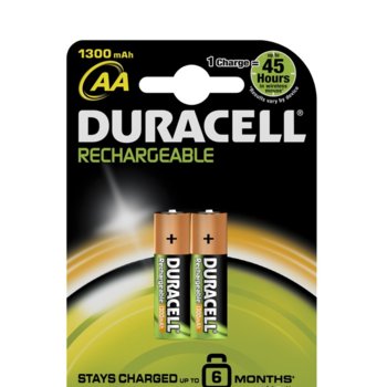 Батерии 2 x DURACELL Rechargeable AA 1300mAh