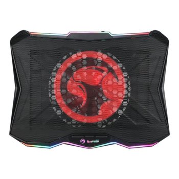 Охлаждаща поставка за лаптоп Marvo Gaming Notebook Cooler FN-40, за лаптопи до 17" (43.18 cm), USB, черна | JAR Computers Marvo Gaming Notebook Cooler 17in RGB