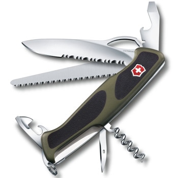 Джобен нож Victorinox Ranger Grip 179, зелен | JAR Computers Victorinox Ranger Grip 179 0.9563.MWC4