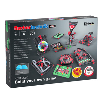 Конструктор Fischertechnik Build your own game, 8 игри, 304 части, над 7г. | JAR Computers Fischertechnik Build your own game 564067