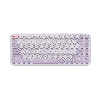 Клавиатура Baseus K01A, безжична, 12 мултимедийни бутони, лилава, USB, Bluetooth | JAR Computers Baseus K01A Purple B00955503513-00