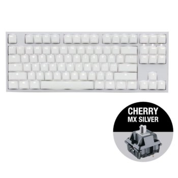 Ducky One 2 White TKL, Cherry MX Silver switches