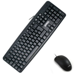 Комплект клавиатура и мишка Jedel G10, кирилизирана, USB, черни image