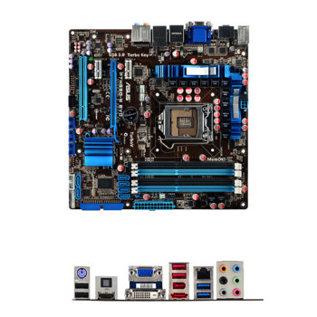 Дънна платка Asus P7H55D-M EVO, H55, LGA1156, DDR3, PCI-E, HDMI & DVI, SB7.1, Lan1000, SATA, 2xUSB3.0, 2x1394, uATX | JAR Computers Asus P7H55D-M EVO