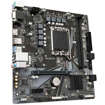 Дънна платка Gigabyte H610M H, H610, LGA1700, DDR5, PCI-E 4.0 (HDMI/D-Sub), 1x M.2, 4x SATA 6Gb/s, 2x USB 3.2 (Gen 1), Micro ATX | JAR Computers дънна платка gigabyte h610m h