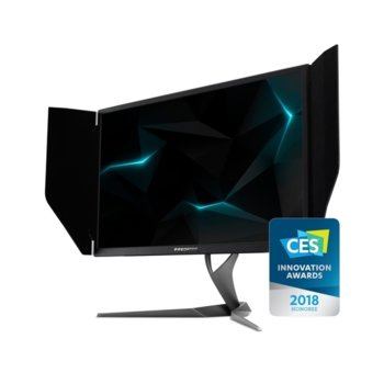 Монитор Acer Predator X27 (UM.HX0EE.009) в комплект с мишка Cestus 500, 27" (68.58 cm) IPS панел, UHD/4K, 4ms, 100 000 000:1, 600cd/m2, Display Port, HDMI, USB Hub | JAR Computers Acer Predator X27 Cestus 500 UM.HX0EE.009