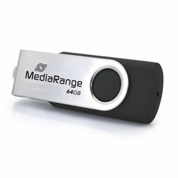Памет 64GB USB Flash Drive, MediaRange MR1953, USB 3.2 Gen 1 Type-C, сребриста | JAR Computers MediaRange MR1953