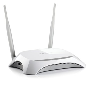 Рутер TP-Link TL-MR3420 ,300Mbps, 2.4 GHz (300Mbps), 4x LAN 10/100, 1x WAN 10/100, 2 външни антени | JAR Computers Wi-Fi N 3G Router TP-Link TL-MR3420 300Mbps