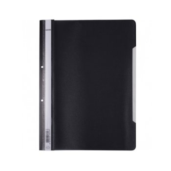 PVC папка Lux, перфорация, черна, A4 | JAR Computers Папка PVC перфорация Lux черна