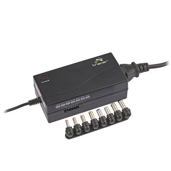 Захранване за лаптопи Tracer 100H, универсално, 70W, 8 конектора (6mm x 1mm, 6.30mm x 3mm, 5.50mm x 2.50mm, 5.50mm x 2.10mm, 5.50mm х 1.70mm, 4.80mm x 1.70mm, 4.00mm x 1.70mm, 3.50mm x 1.35mm | JAR Computers Захранване за лаптопи Tracer TRAAKN40024