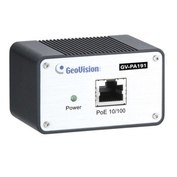 PoE адаптер GeoVision GV-PA191-100, IEEE 802.3af, до 100м с CAT5 кабел image