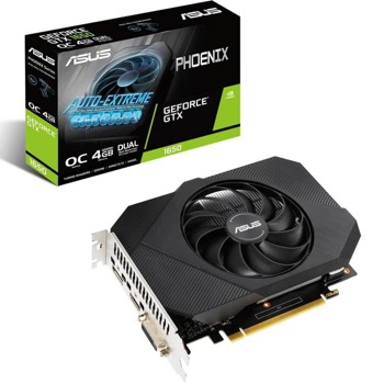Видео карта Nvidia GeForce GTX 1650, 4GB, Asus Phoenix OC Edition (PH-GTX1650-O4GD6-P), PCI-E 3.0, GDDR6, 128bit, HDMI, DisplayPort, DVI-D | JAR Computers Asus PH-GTX1650-O4GD6-P