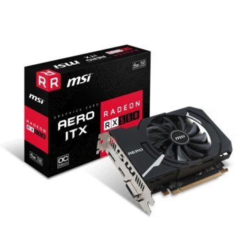 Видео карта AMD Radeon RX550, 4GB, MSI Aero ITX OC, PCI-E 3.0, GDDR5, 128 bit, DisplayPort, HDMI, DVI-D | JAR Computers MSI Radeon RX 550 Aero ITX 4G OC