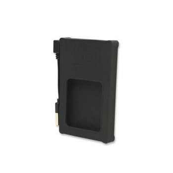 Кутия 2.5" (6.35 cm), Manhattan 130103, за 2.5" SATA HDD, USB 2.0, силиконова, черна | JAR Computers MANHATTAN 130103 2.5" sata USB 2.0