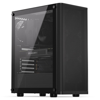Кутия Endorfy Ventum 200 Air, ATX/mATX/mini-ITX, 2x USB 3.1, 3x Stratus 120 PWM вентилатора, с прозорец, черна, без захранване | JAR Computers Кутия Endorfy Ventum 200 Air EY2A002